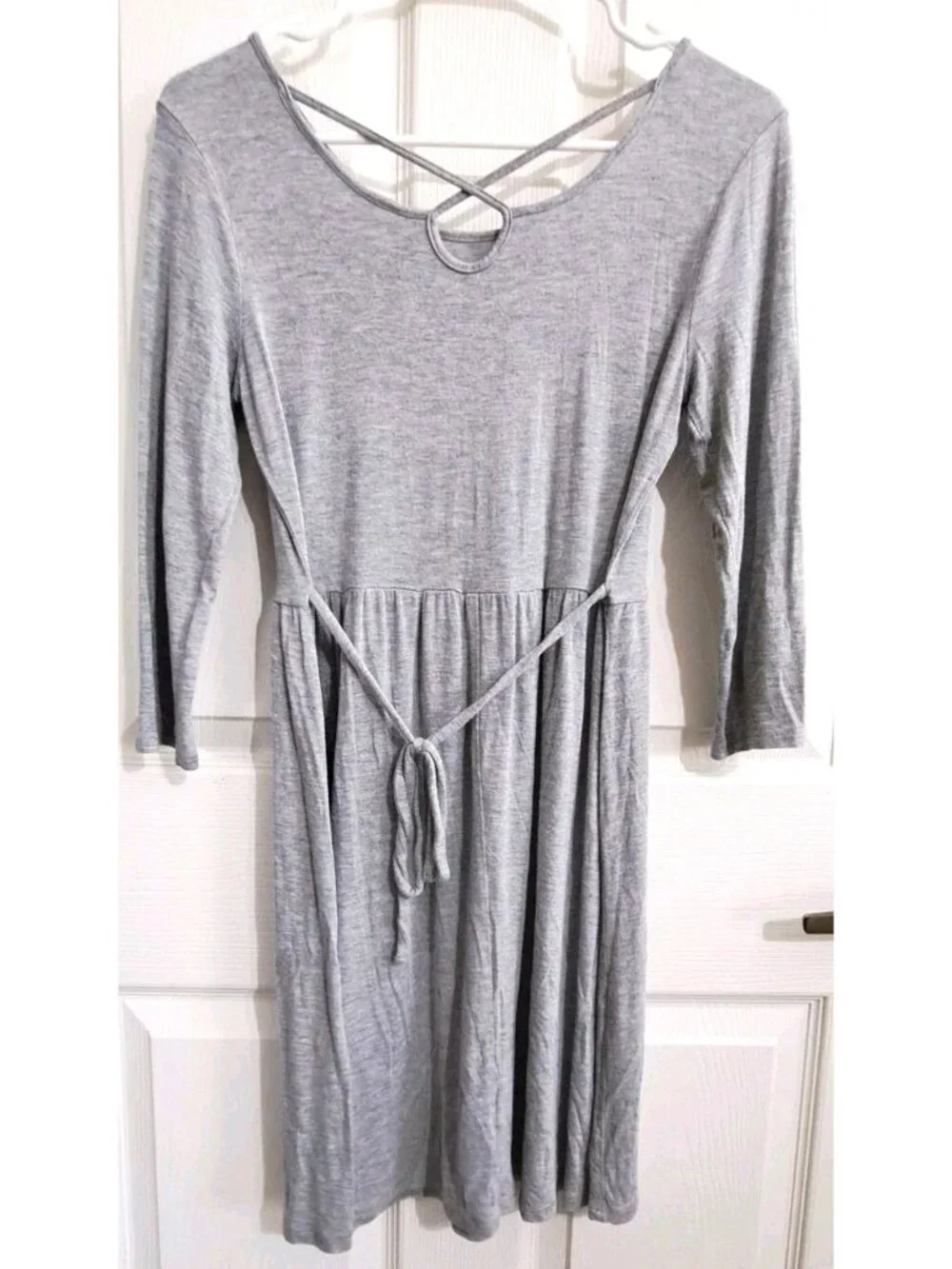 Justice Girl's 14/16 Gray Long Sleeve Midi Dress Unicorn Halloween Fantasy